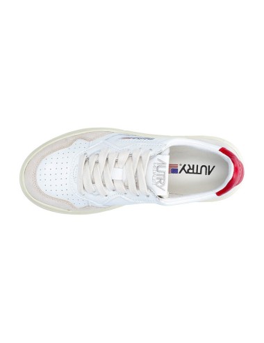 01 Low Leat Suede White Red