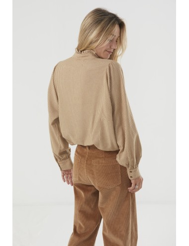 Serafina Shirt Fawn Stripe