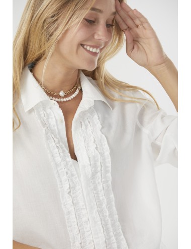 NATHAEL Ruffle Shirt - Ivory