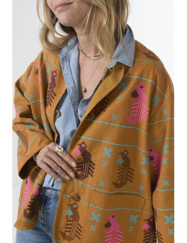 Veste DINA - Jungle Birds Ocra