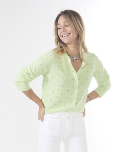 Cardigan JANE POINTELLE - Mint