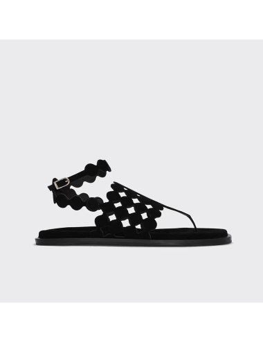 Sandales MINI-BULLES Suede - Noir