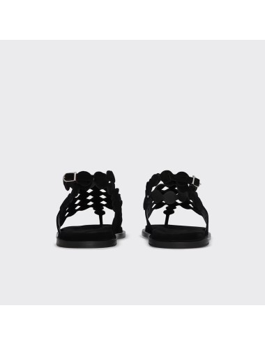 Sandales MINI-BULLES Suede - Noir