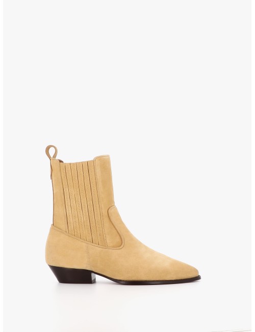 Bottines ABBEY daim - Sable