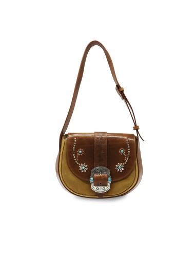 JOAN FLEURS - Suede Camel